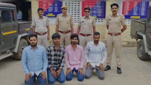 होटल मैनेजर से मारपीट और तोड़फोड़ करने वाले चार बदमाश ग‍िरफ्तार, दो कैंपर गाड़ी जब्त