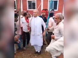 BJP MLA Dance: लाठी लेकर ग्रामीणों संग खूब थिरके BJP विधायक, दिवारी नृत्य का वीडियो हुआ वायरल BJP MLA Dance: लाठी लेकर ग्रामीणों संग खूब थिरके BJP विधायक, दिवारी नृत्य का वीडियो हुआ वायरल