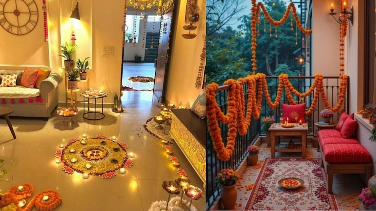 Karwa Chauth Home Decor 2025: करवा चौथ पर इन 5 तरीकों से सजाएं अपना घर Karwa Chauth Home Decor 2025: करवा चौथ पर इन 5 तरीकों से सजाएं अपना घर