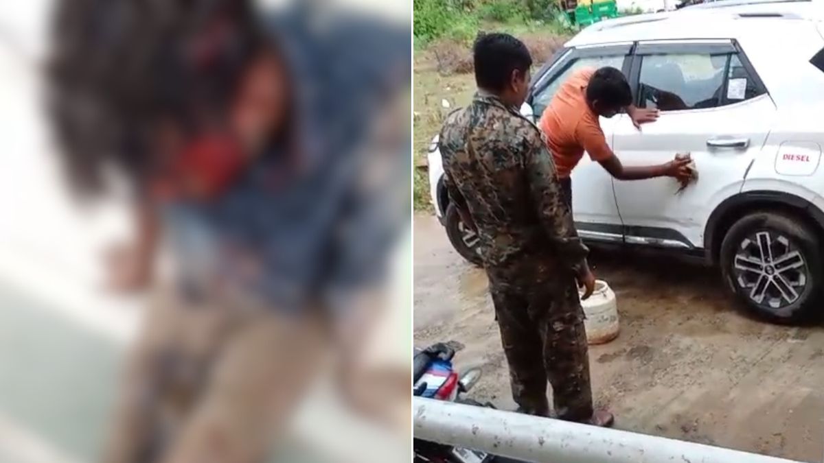 Madhya Pradesh Man Bleeds Outside Police Station While Cops Get Car Washed