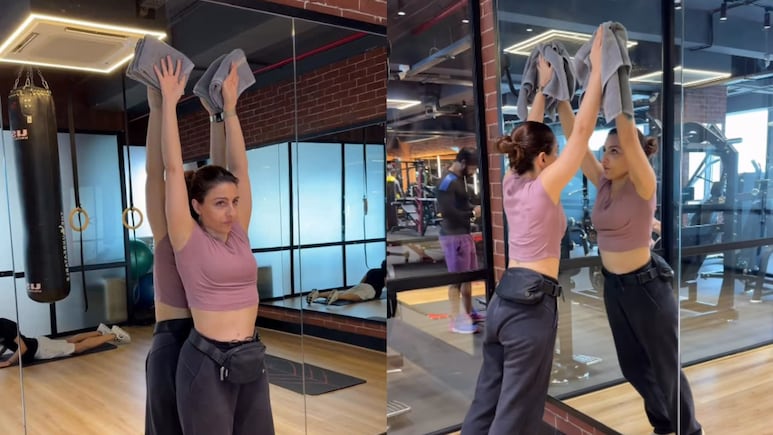 Soha Ali Khan Gives Diwali Cleaning A Fitness Makeover