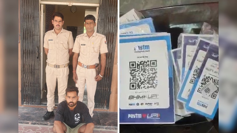 खाटूश्यामजी में फर्जी पेटीएम स्कैनर लगा रहा था युवक, शातिर चोर को दुकानदारों ने दबोचा 