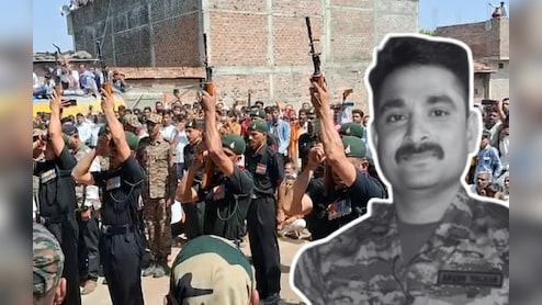 शहादत को आखिरी सलाम... पंचतत्व में विलीन हुए शहीद संजय मीणा, 10 साल के बेटे ने दी मुखाग्नि