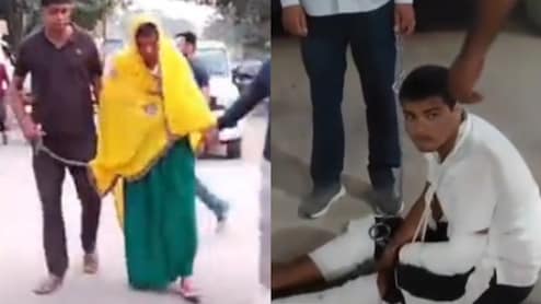 लहंगा हटाया तो निकला पिस्टल! महिला बनकर भागने के चक्कर में था रोहित गोदारा का शूटर, पुलिस ने निकाला जुलूस