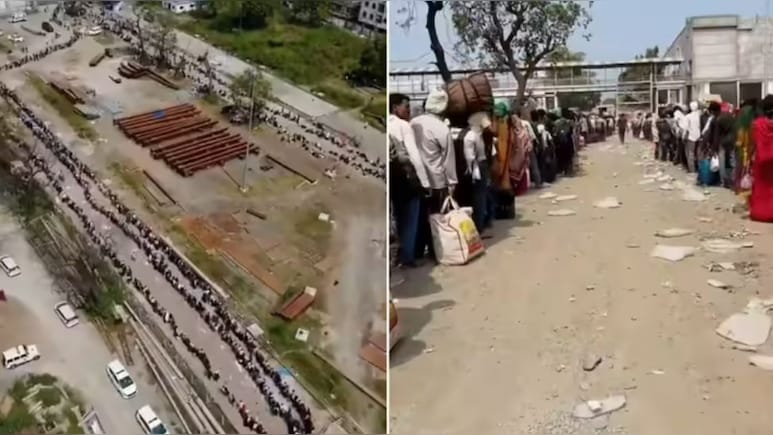 घर बुला रहा है...रेलवे स्टेशन के बाहर लगी 1 किलोमीटर लंबी लाइन, देखिए कैसे फेस्टिव सीजन में उमड़ी भीड़ घर बुला रहा है...रेलवे स्टेशन के बाहर लगी 1 किलोमीटर लंबी लाइन, देखिए कैसे फेस्टिव सीजन में उमड़ी भीड़