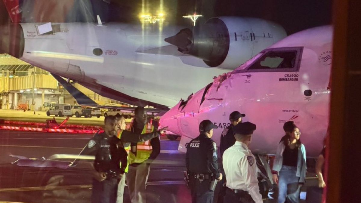Video: 2 Delta Planes Collide On Tarmac At New York Airport