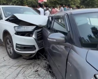 जयपुर में हिट एंड रन मामला! गति इनती ज्यादा कि खुला एयर बैग, ड्राइविंग सीट पर था पूर्व मंत्री का नाबालिग बेटा