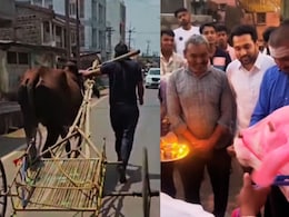 Sangli News : बैलासह स्वत:लाही औताला बांधलं, तरुणासाठी माजी खासदार धावले, 1 लाखांचा बैल दिला भेट