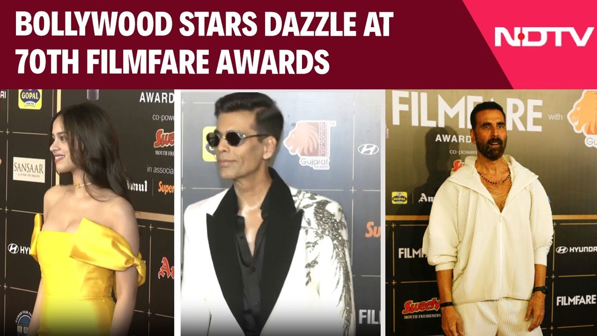 Bollywood Stars Dazzle On The Red Carpet At The 70th Filmfare Awards In Ahmedabad