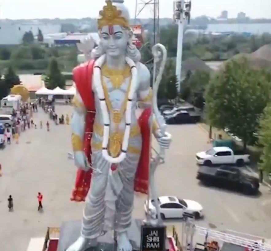 North America's Tallest Lord Ram Statue At 51-Feet, Unveiled In Canada