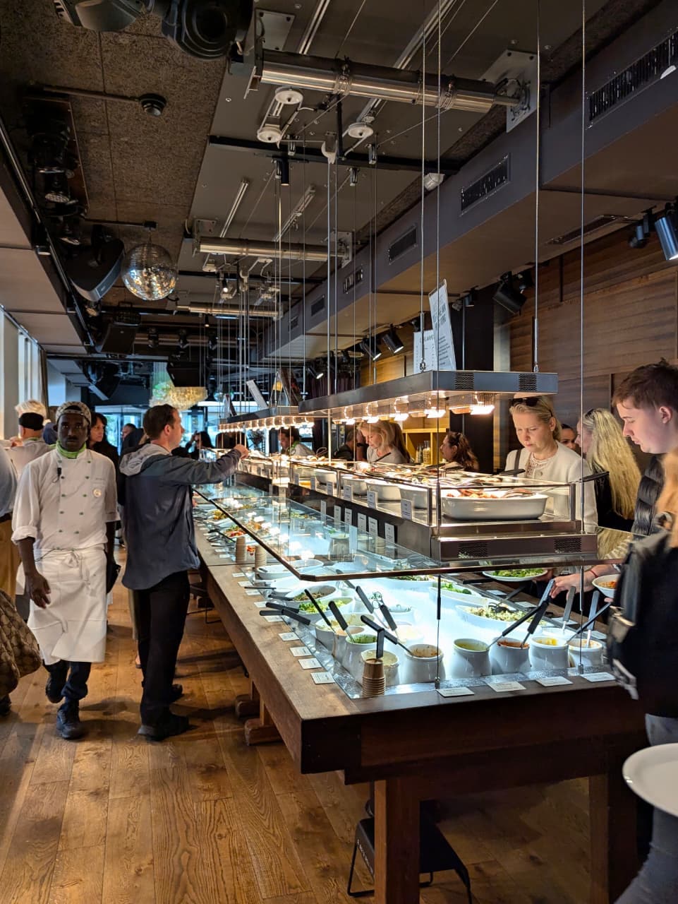 Hiltl during lunch. Photo: Author Hiltl during lunch. Photo: Author