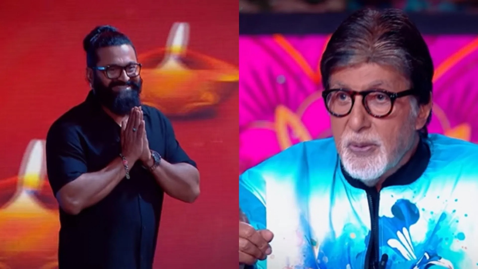<i>Kaun Banega Crorepati 17</i>: Amitabh Bachchan Recites <i>Agneepath's</i> Iconic Dialogue On Rishab Shetty's Request