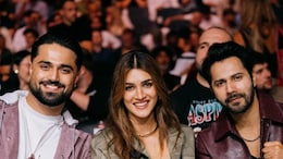 Kriti Sanon Enjoys UFC Event In Abu Dhabi With Rumoured Boyfriend Kabir Bahia, Varun Dhawan Joins The Duo