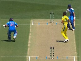 Rohit Sharma Survives Run-Out Catastrophe, Stuns All With His Athleticism In 2nd Australia ODI - Video Rohit Sharma Survives Run-Out Catastrophe, Stuns All With His Athleticism In 2nd Australia ODI - Video
