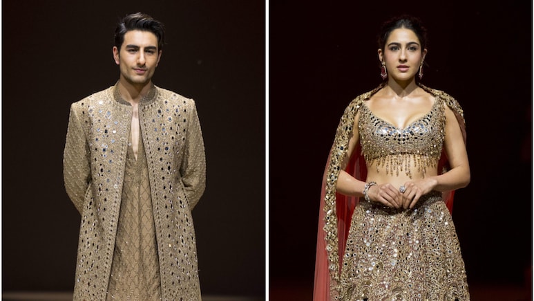 Sara And Ibrahim Ali Khan's First Ramp Walk Together Lights Up Abhinav Mishra's Delhi Show