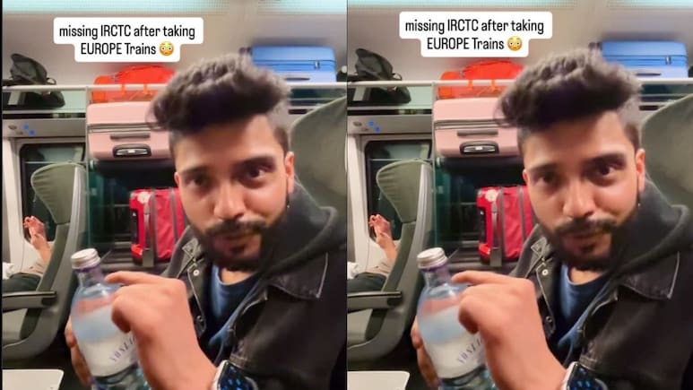 Watch: Man Remembers Indian Railways As He Pays Rs 500 For A Water Bottle In Europe Watch: Man Remembers Indian Railways As He Pays Rs 500 For A Water Bottle In Europe