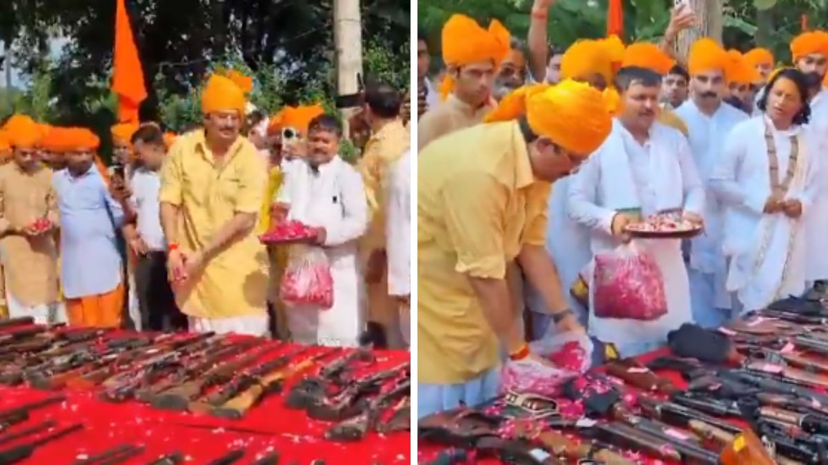 राजा भैया ने लगाई सैकड़ों हथियारों की नुमाइश, जानें कैसे मिलते हैं इतने लाइसेंस और क्या हैं नियम