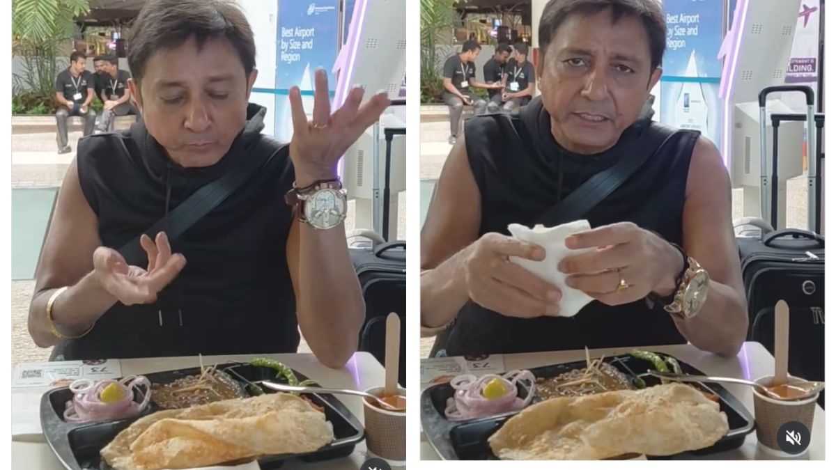 Watch: Sukhwinder Singh Enjoys Chole Bhature At Mumbai Airport, Says, "<i>Ye Bhi Healthy Hai</i>"