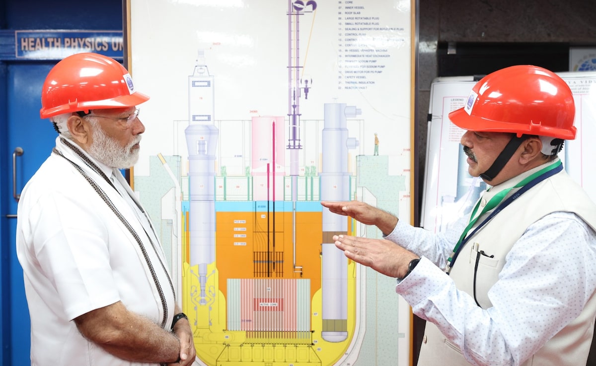 PM Narendra Modi inspected the Prototype Fast Breeder Reactor (PFBR) in 2024. PM Narendra Modi inspected the Prototype Fast Breeder Reactor (PFBR) in 2024.