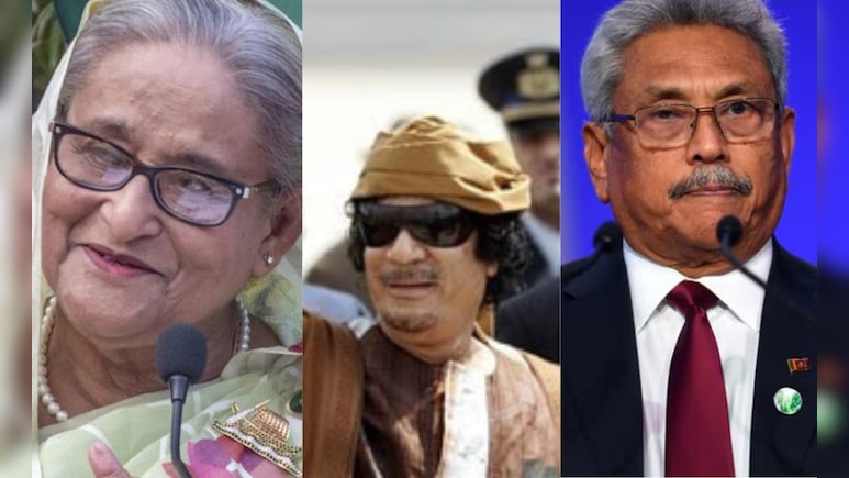 Sheikh Hasina To Muammar Gaddafi, A Look At Leaders Who Fled Uprisings Sheikh Hasina To Muammar Gaddafi, A Look At Leaders Who Fled Uprisings