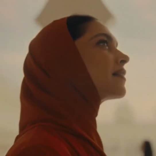 Deepika Padukone wearing an abaya in the Experience Abu Dhabi ad. Deepika Padukone wearing an abaya in the Experience Abu Dhabi ad.