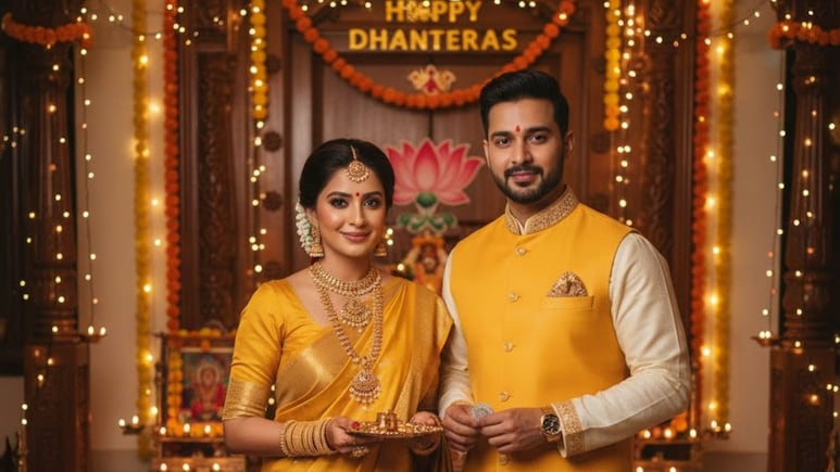 Dhanteras 2025: धनतेरस पर कौन सा रंग पहनना होता है शुभ? ज्योतिषाचार्य ने बताया Dhanteras 2025: धनतेरस पर कौन सा रंग पहनना होता है शुभ? ज्योतिषाचार्य ने बताया