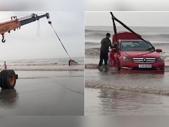 Reel Turns Real Trouble: Mercedes Stuck On Gujarat Beach, Case Filed