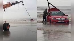 Reel Turns Real Trouble: Mercedes Stuck On Gujarat Beach, Case Filed