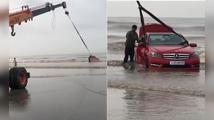 Reel Turns Real Trouble: Mercedes Stuck On Gujarat Beach, Case Filed