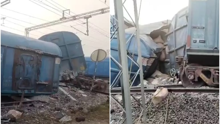 Train Accident: राजस्थान में लगातार दूसरे दिन रेल हादसा, बैल को बचाने के चक्कर में मालगाड़ी के 38 डिब्बे पटरी से उतरे Train Accident: राजस्थान में लगातार दूसरे दिन रेल हादसा, बैल को बचाने के चक्कर में मालगाड़ी के 38 डिब्बे पटरी से उतरे