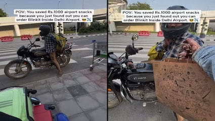 Woman Skips Expensive Snacks At Delhi Airport, Orders Blinkit Instead