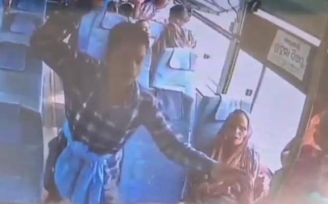 On CCTV, Man Attacks Passengers With Machete On Bus In Puri