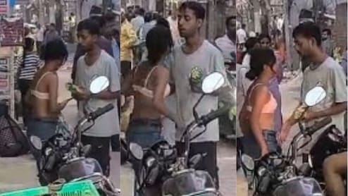 बीच बाजार लड़की ने उतार दिया टॉप, जानिए क्या हो गया ऐसा, Video हो रहा वायरल