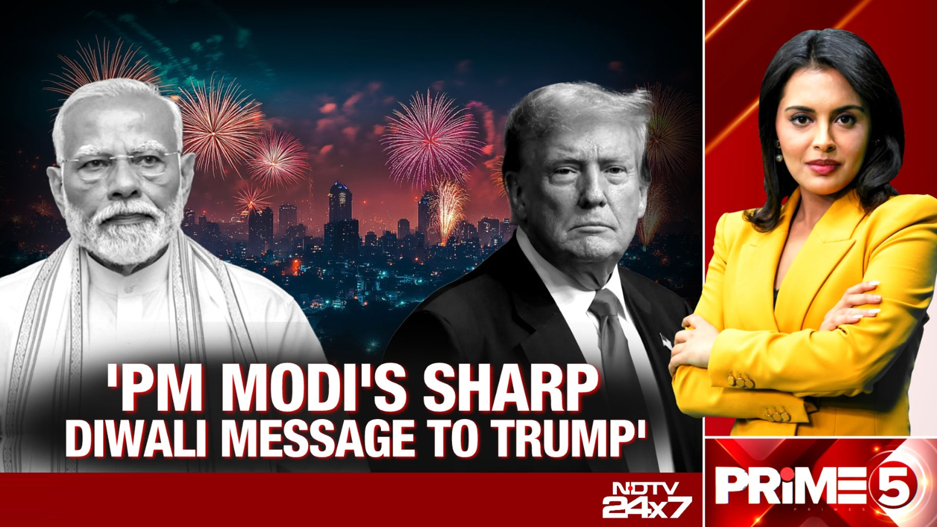 PM Modi's Sharp Diwali Message For Trump
