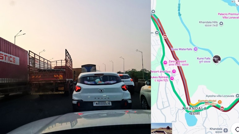 Mumbai Pune Expressway : मुंबई-पुणे मार्गावर प्रचंड वाहतूक कोंडी, अमृतांजन ब्रिज ते खोपोली एग्झिट जाम Mumbai Pune Expressway : मुंबई-पुणे मार्गावर प्रचंड वाहतूक कोंडी, अमृतांजन ब्रिज ते खोपोली एग्झिट जाम