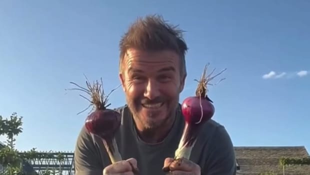 Watch: What's David Beckham Harvesting From His Garden? Victoria Reveals