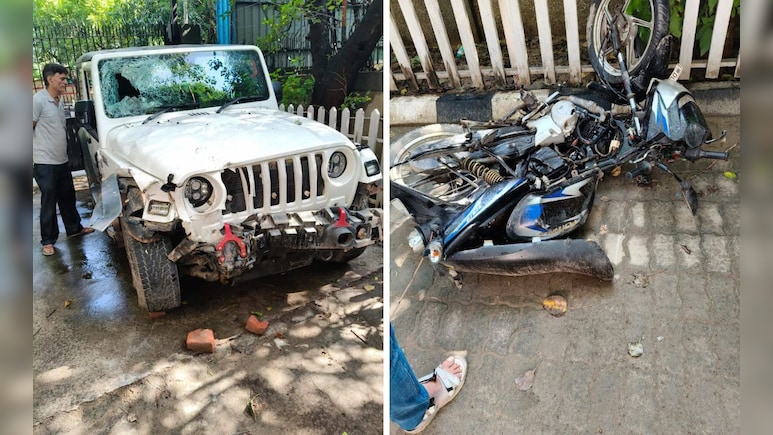 Speeding Thar Crushes Delhi Fire Officer Returning From Work On Bike