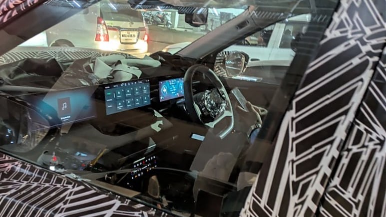 Tata Sierra Dashboard Shows Off Triple Screen Layout In Fresh Spy Pics Tata Sierra Dashboard Shows Off Triple Screen Layout In Fresh Spy Pics