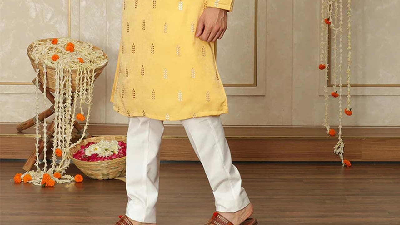 Let your fashion shine this festive season with these yellow kurtas for men Let your fashion shine this festive season with these yellow kurtas for men