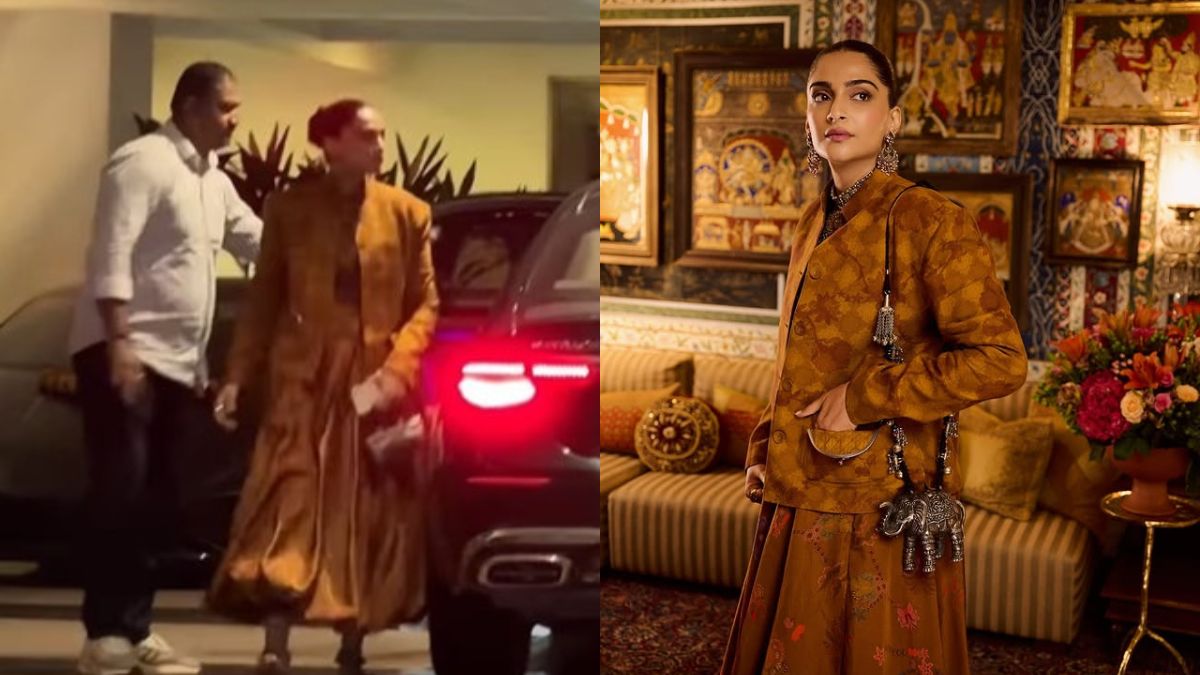 Amid Pregnancy Rumours, Sonam Kapoor Avoids Posing For Photos At Anshula Kapoor-Rohan Thakkar's Engagement