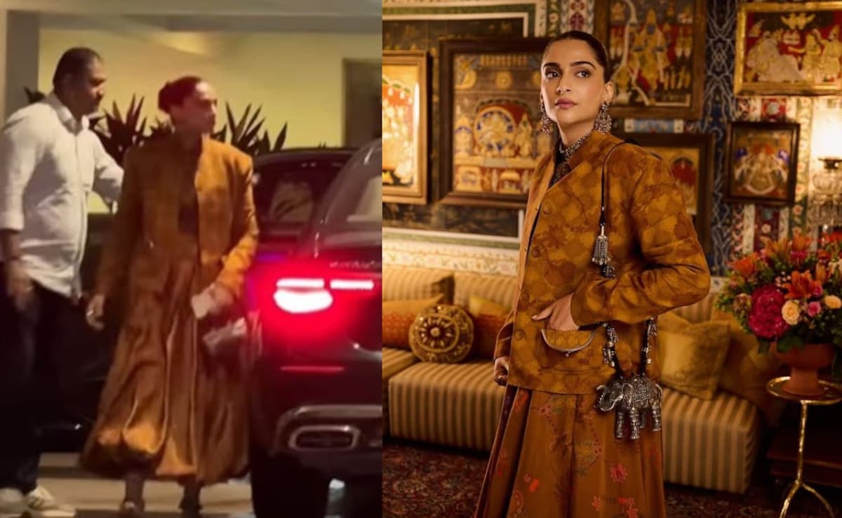 Amid Pregnancy Rumours, Sonam Kapoor Avoids Posing For Photos At Anshula Kapoor-Rohan Thakkar's Engagement
