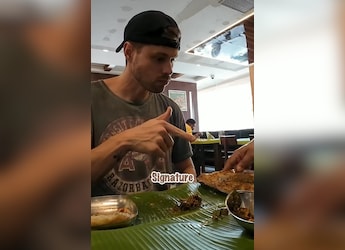 American Vlogger Enjoys South Indian 'Mess' Food, His Review Is Viral