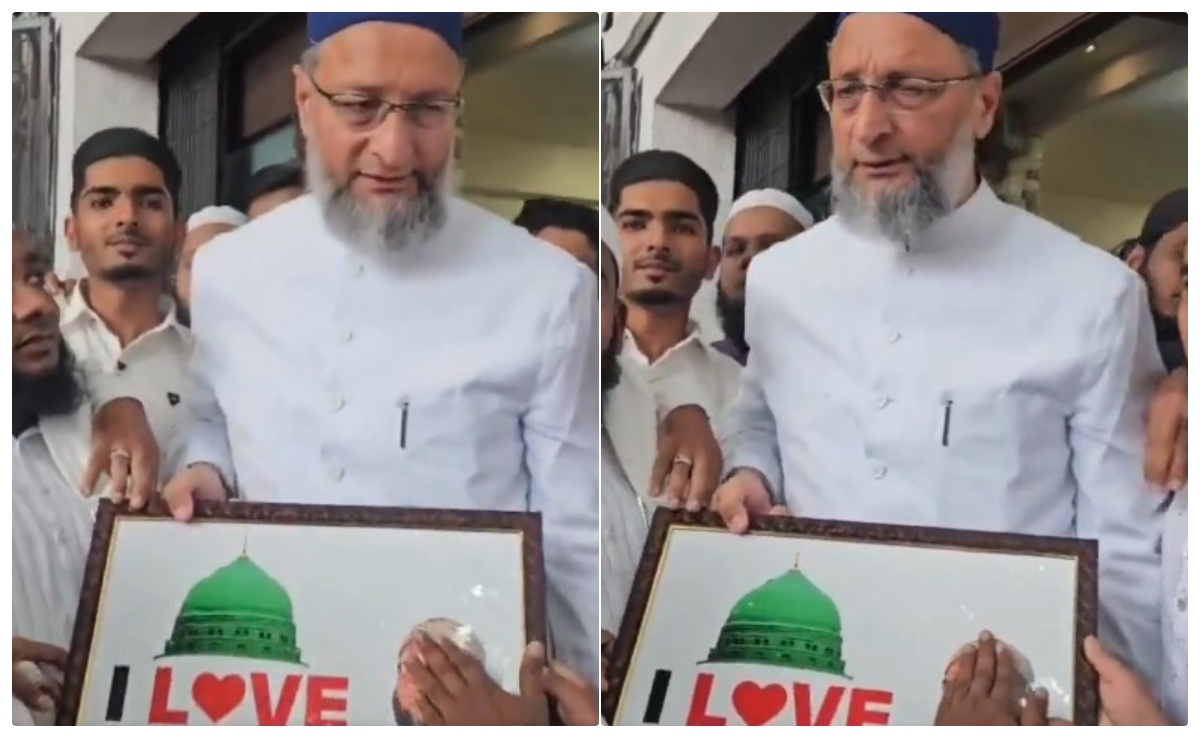 'आई लव मोहम्मद' की फोटो में ऐसा क्या था कि ओवैसी हो गए नाराज!