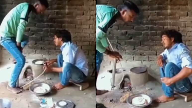 रोटी फुलाने के लिए शख्स ने किया साइकिल में हवा भरने वाले पंप का इस्तेमाल, जुगाड़ देख घूम जाएगा दिमाग! रोटी फुलाने के लिए शख्स ने किया साइकिल में हवा भरने वाले पंप का इस्तेमाल, जुगाड़ देख घूम जाएगा दिमाग!