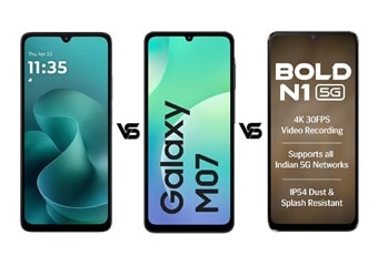 Moto G06 Power vs Samsung Galaxy M07 vs Lava Bold N1 5G: देखें तुलना, कौन है बेहतर