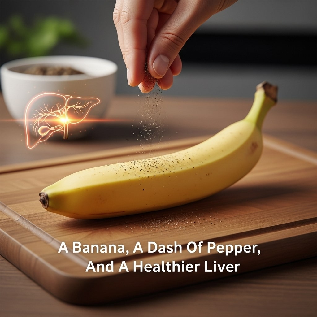 Add A Pinch Of Black Pepper To Your Banana - Your Liver Might Just Thank You