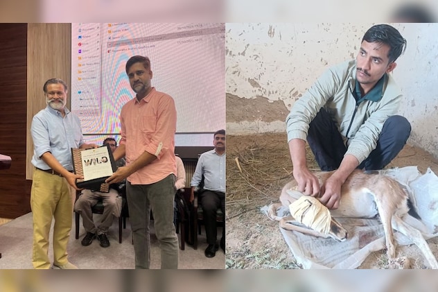 सम्मान लेते हुए मार्गदर्शक सुमित डुकिया सम्मान लेते हुए मार्गदर्शक सुमित डुकिया