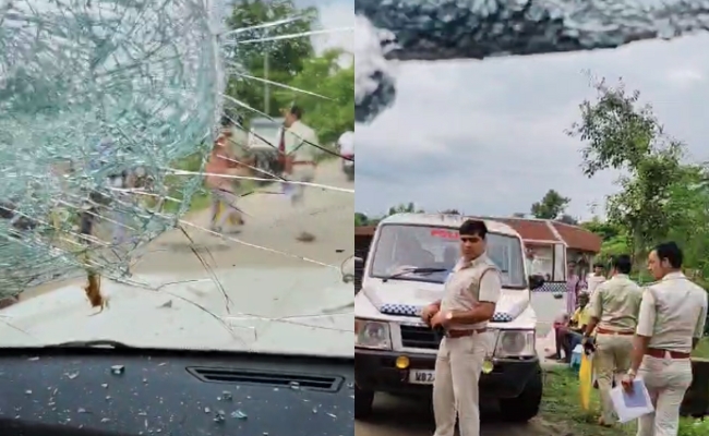 पश्चिम बंगाल में बवाल: बाढ़ पीड़ितों से मिलने पहुंचे बीजेपी MP खगन मुर्मू पर हमला, MLA शंकर घोष को भी लगी चोट
