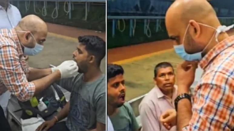 जंभाई लेते ही अटक गया यात्री का जबड़ा, रेलवे डॉक्टर ने यूं बचाई जान, अब VIDEO ने मचाया तहलका जंभाई लेते ही अटक गया यात्री का जबड़ा, रेलवे डॉक्टर ने यूं बचाई जान, अब VIDEO ने मचाया तहलका
