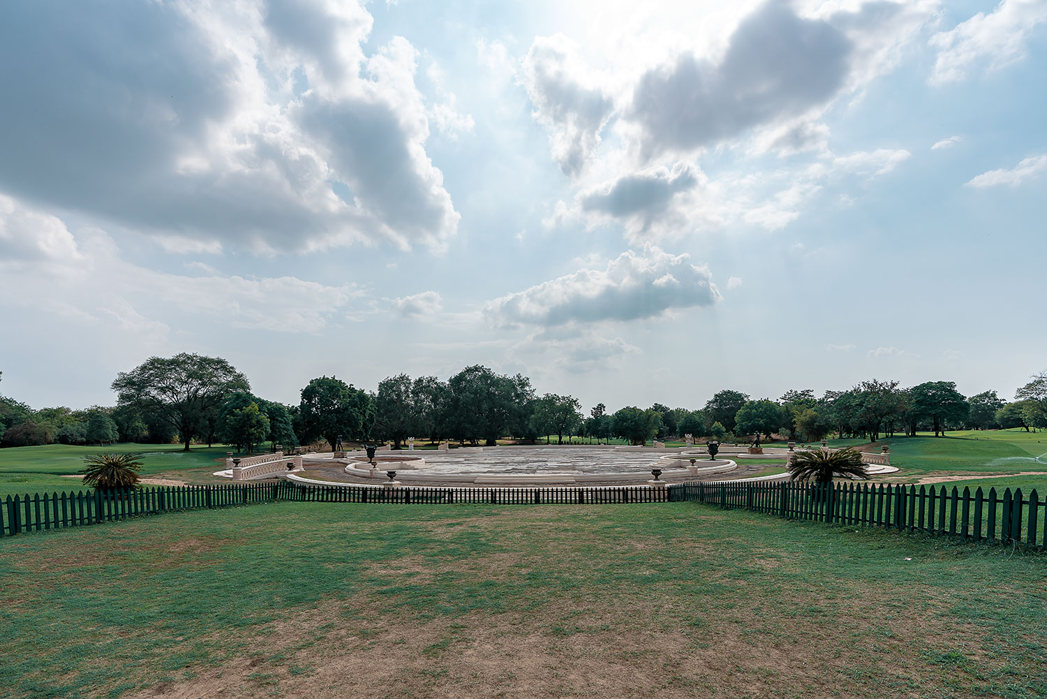 Lukshmi Vilas Palaces huge park. Photo: GT Lukshmi Vilas Palaces huge park. Photo: GT